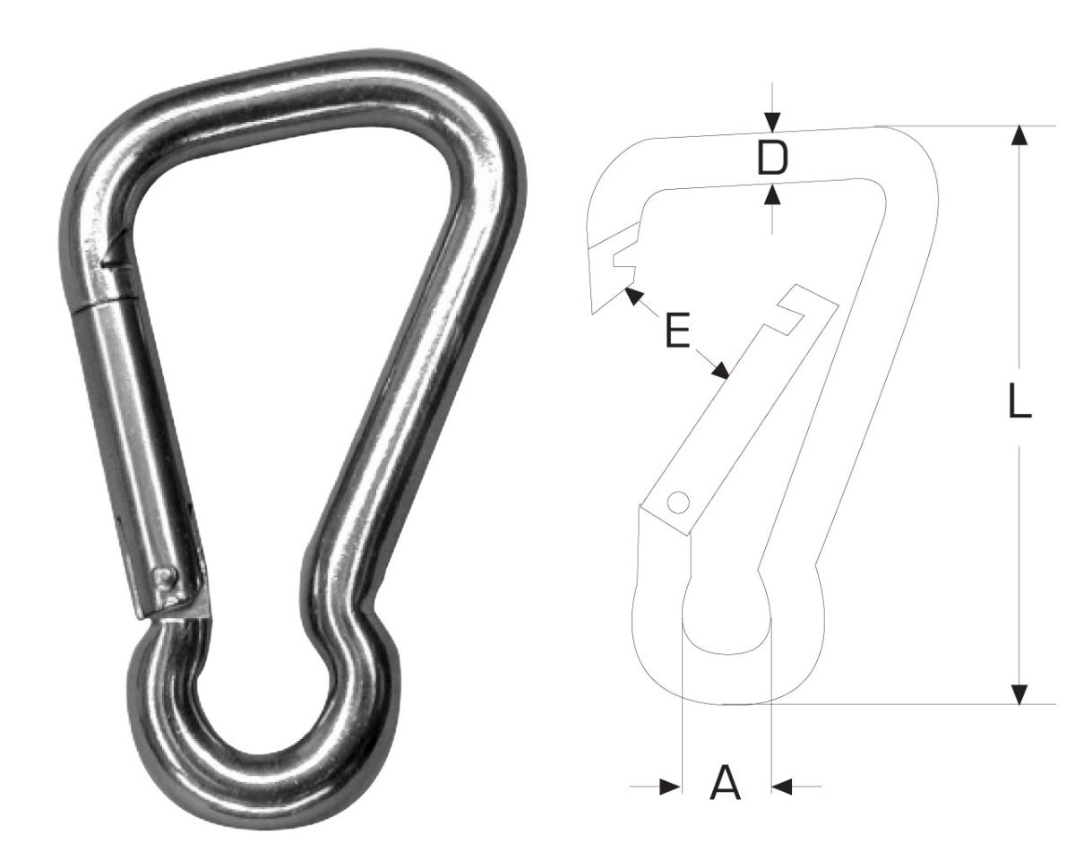 Slika Karabiner,asimetrični 11x120mm