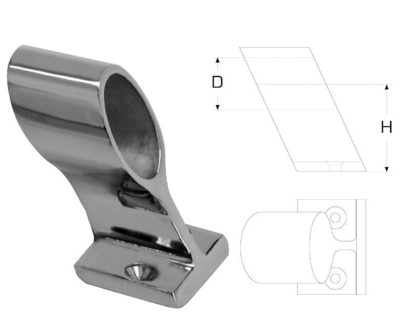 Slika Držač za rukohvat, prolazni, a4 60st. 22mm