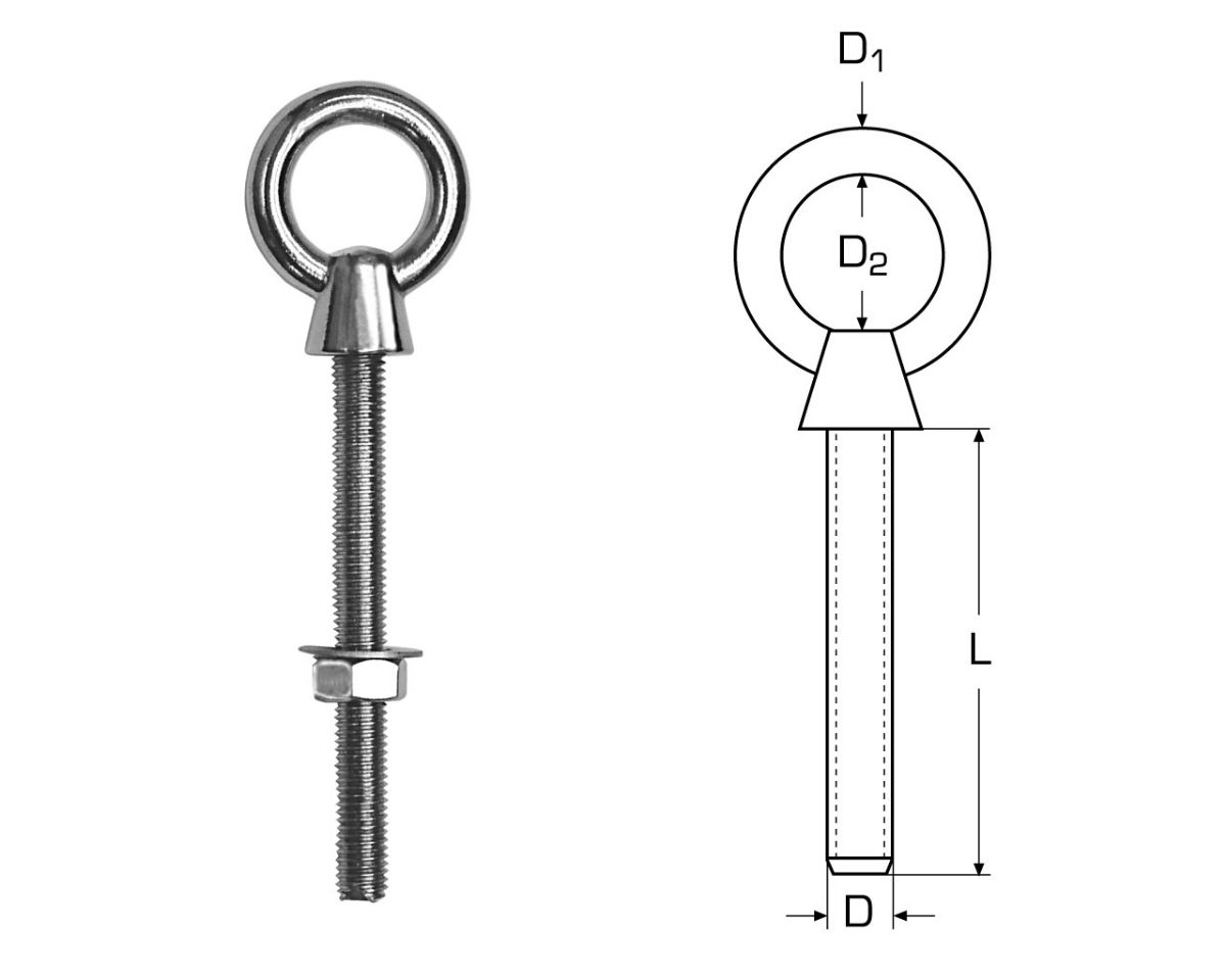 Slika Očni vijak a4 12x120mm