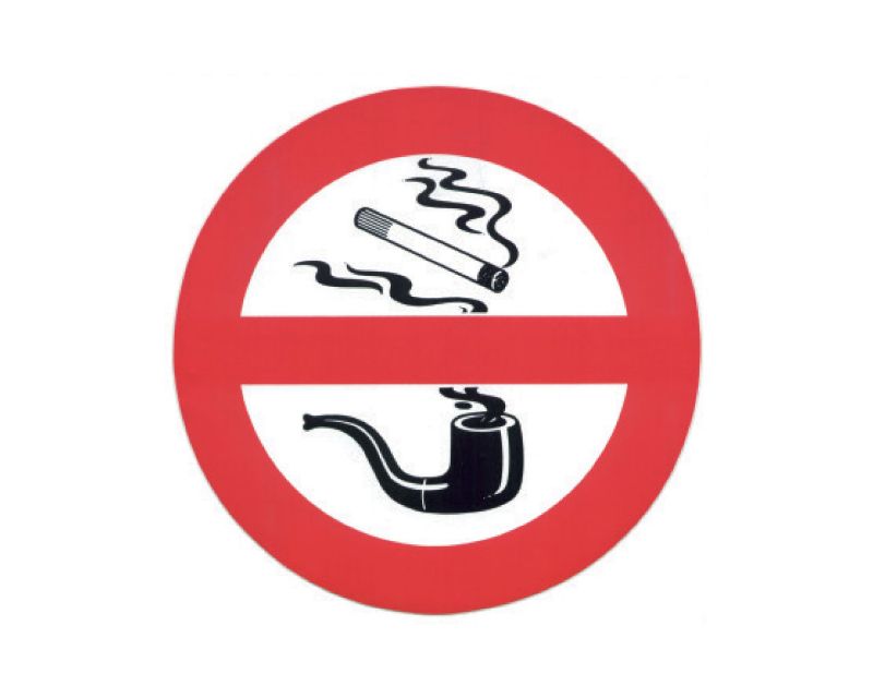 Slika Naljepnica zabranjeno pušenje 17cm