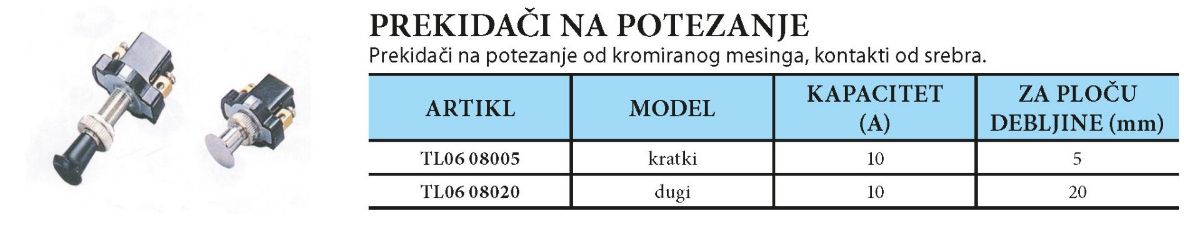 Slika Prekidač na potezanje dugi 20mm