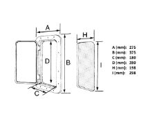 Slika Poklopac bijeli,h=198,i=298mm