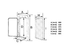 Slika Poklopac bijeli,h=390,i=445mm