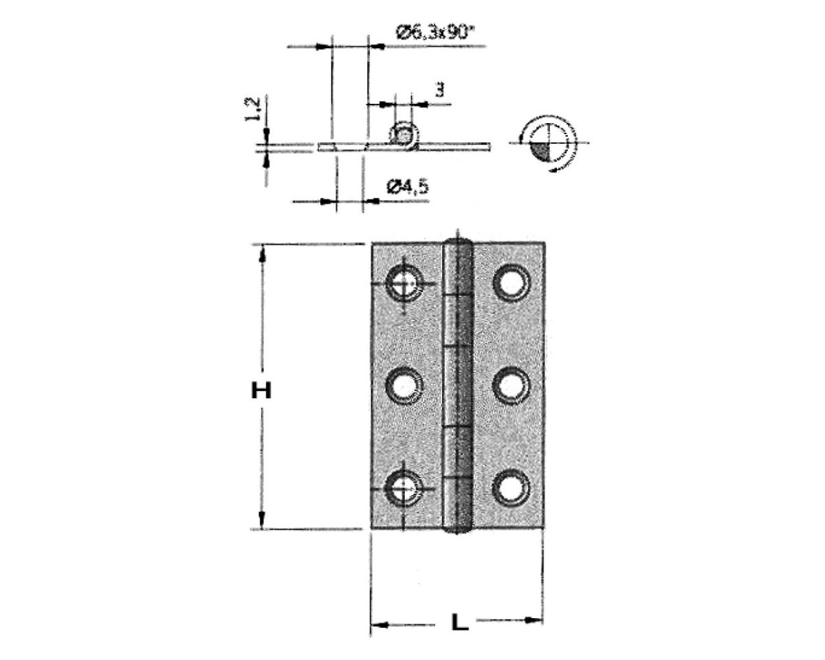 Slika Pant h=40mm,l=40mm