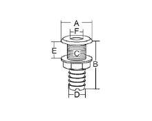 Slika Ispust,pvc,bijeli,25x18x83x51x43mm