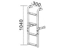 Slika Stepenice inox "comfort 90 st." 104cm