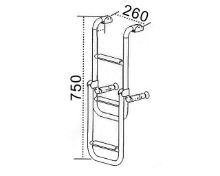 Slika Stepenice za brod 25mm 75cm