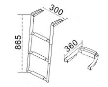 Slika Stepenice inox 360x880mm 3 stope