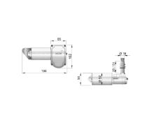 Slika Motor brisača,12V,25mm osovina,2 brzine