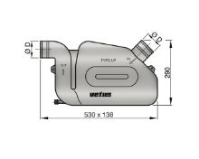 Slika Prigušivač WLOCKLP90, Ø90mm (10,5 litara)