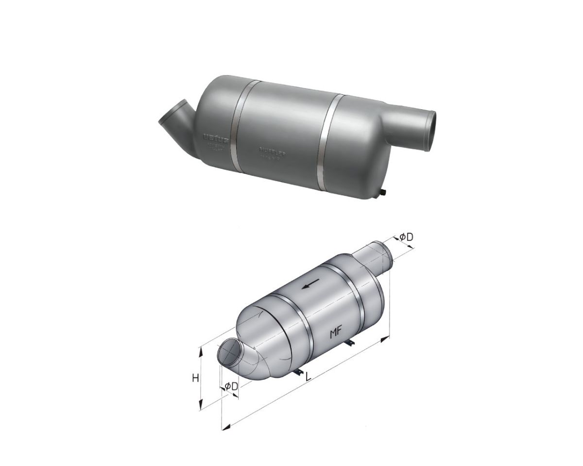 Slika Prigušivač MF100, Ø100mm (13 litara)