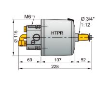 Slika Pumpa za hidrauliku htp42,bijela,cijev 1