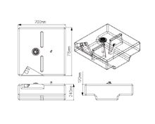 Slika Rezervoar za gorivo 87l, 715x700x230mm