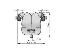 Slika Separator/prigušivač voda/gorivo Ø45/38mm LGS4538 (7 litara)