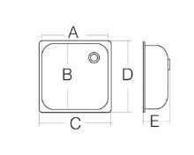 Slika Sudoper pravokutni 320x170x150, inox