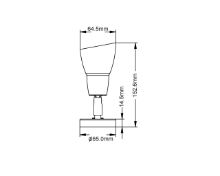 Slika LED svjetlo, t. bijelo, b.65mm, 152.6x64.5mm, aisi304