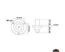 Slika Sidreno svjetlo Pole360° 1000mm, model M-360, serija "Bijela"