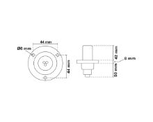 Slika Sidreno svjetlo Pole360° 1000mm, model O-komplet, serija "Bijela"