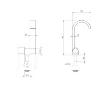 Slika Slavina preklopna kromirana 190x98mm