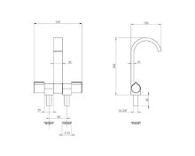 Slika Slavina preklopna kromirana 190x160mm