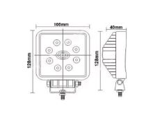 Slika Vodootporni reflektor 9xLED 110x35x128