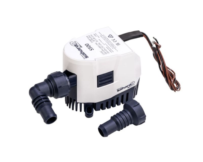 Slika PUMPA SAHARA MK2 500GPH AUTOMATIC, 12V, RAVNI + 90° PRIKLJUČAK
