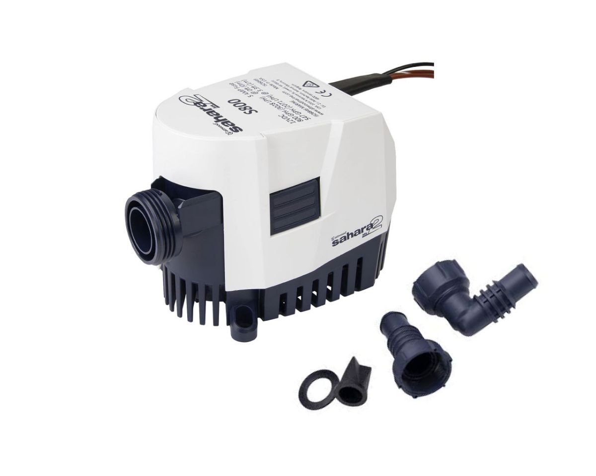 Slika PUMPA SAHARA MK2 800GPH AUTOMATIC, 12V, RAVNI + 90° PRIKLJUČAK