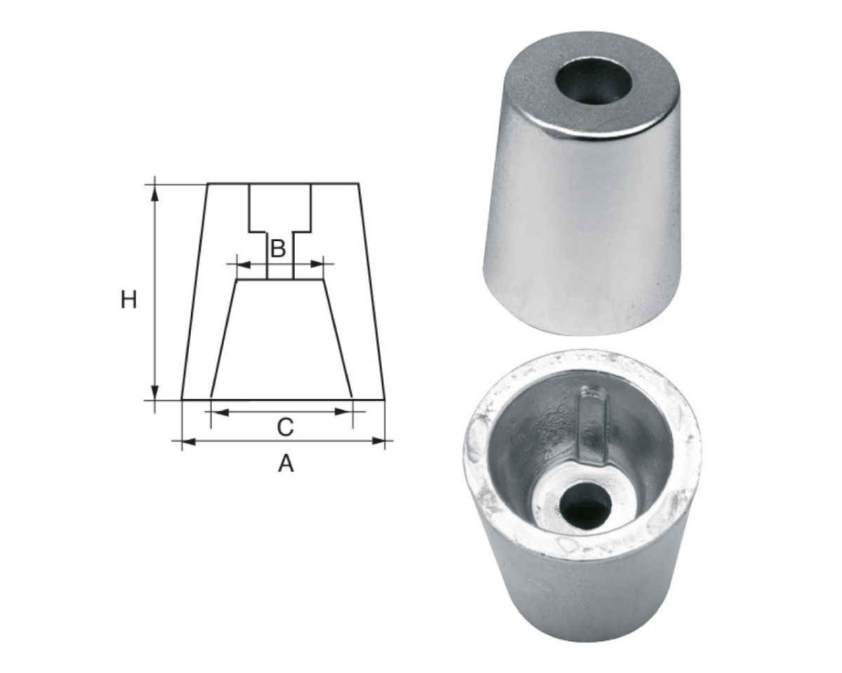 Slika Cink radice RA-2 za Ø30mm