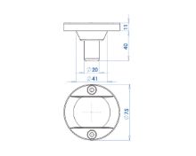 Slika Krmeno svjetlo bijelo 12V Ø75mm