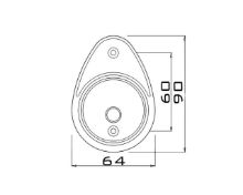 Slika Navigacijska svjetla Antares crvena, 8w/12v, 112,5°