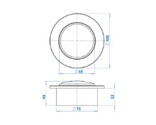 Slika LED plafonjera Ø100mm