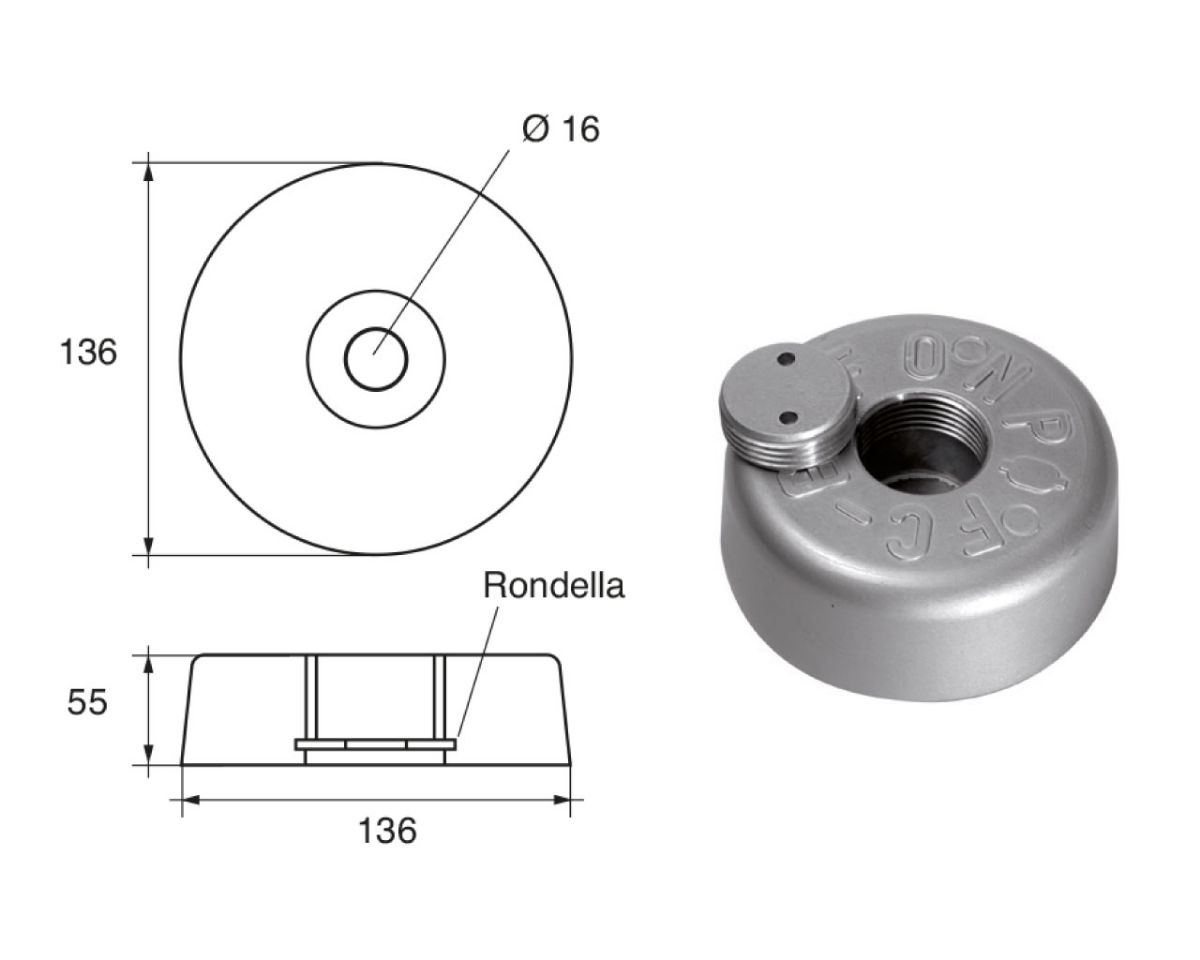 Slika Cink anoda fc-6, 4.5kg