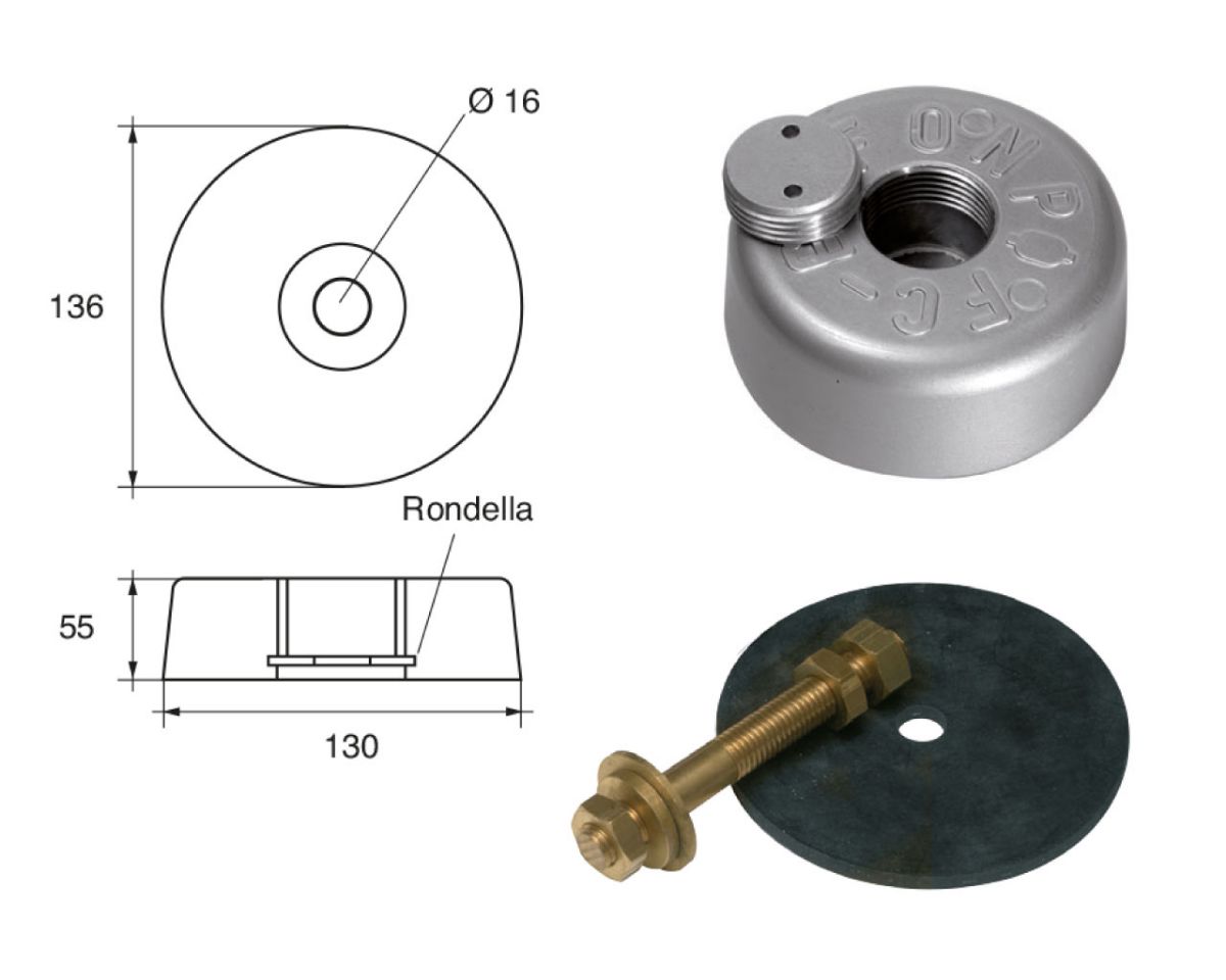 Slika Cink anoda fc-6, 4.5kg (komplet)