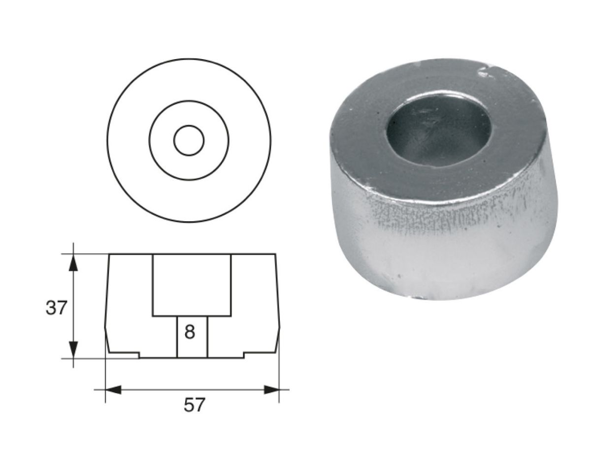 Slika Cink anoda f-j 55