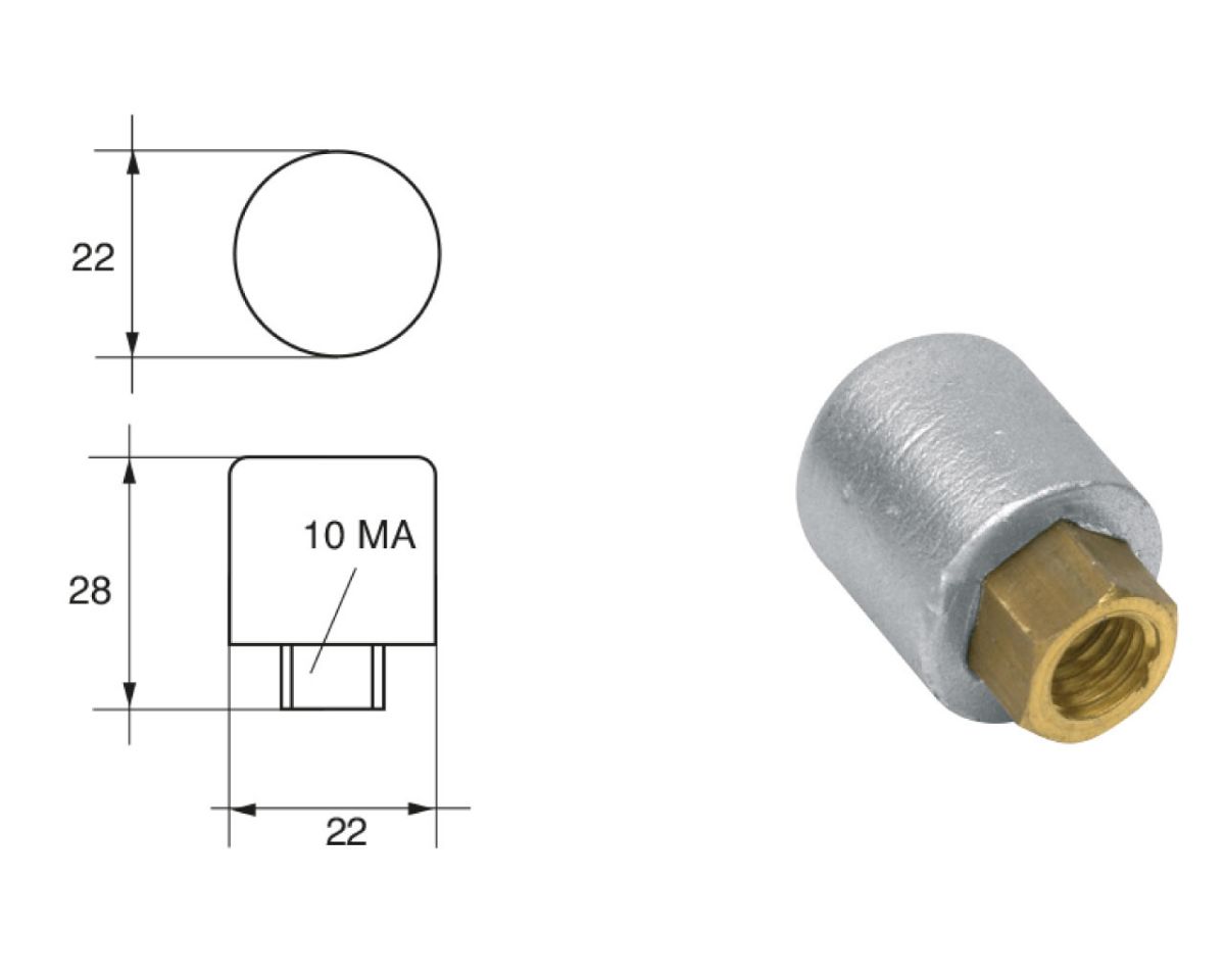 Slika Cink anoda f-j 10 MA