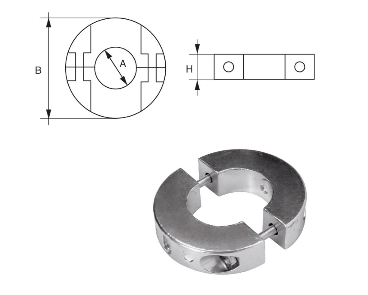 Slika Cink tip v Ø32x74x18mm