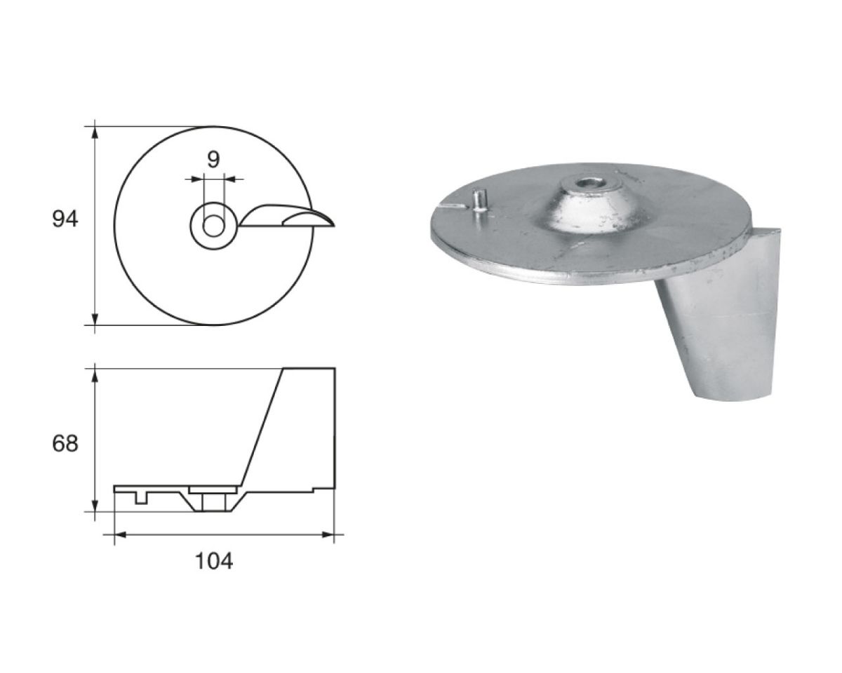 Slika Cink anoda honda fh-5, Ø94mm