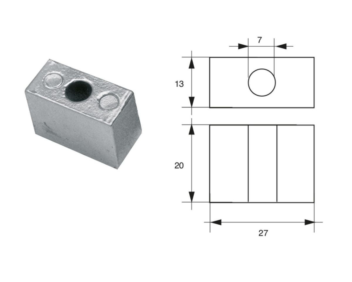 Slika Cink anoda tohatsu f-to-4, 46x34x23mm