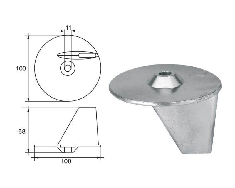 Slika Cink anoda suzuki fm-24/s, Ø100mm