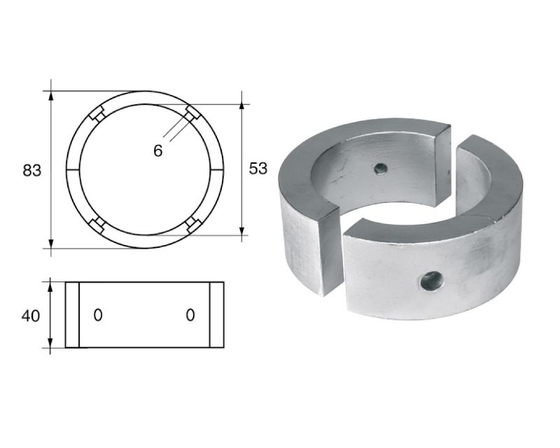 Slika Cink gori Ø83/Ø53x40mm