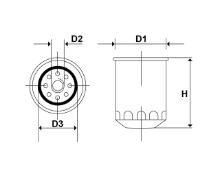 Slika Filter za separator voda/gorivo (filter) A