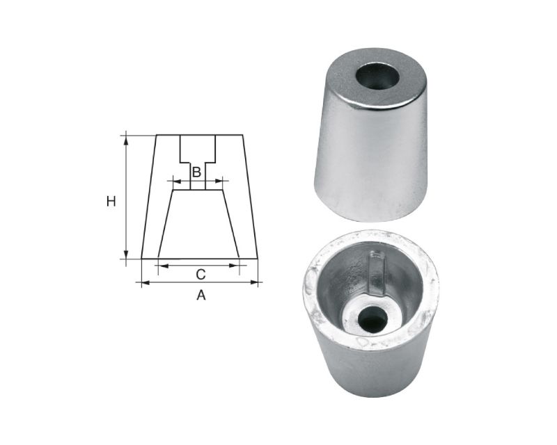 Slika Cink radice ra-4 za Ø45mm