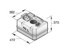 Slika Vetus rezervoar za crne vode 472x362x373mm, 40l