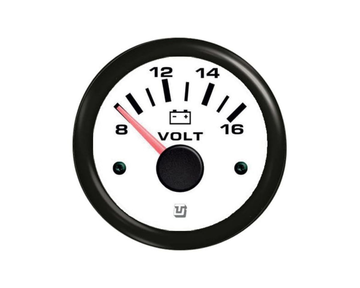 Slika Voltmeter 8-16V DC bijeli (UF 60553XK)