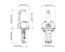 Slika Komanda b501b top mount crna