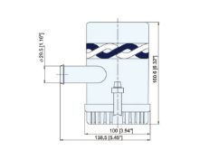 Slika Pumpa za vodu 1500gph,12v