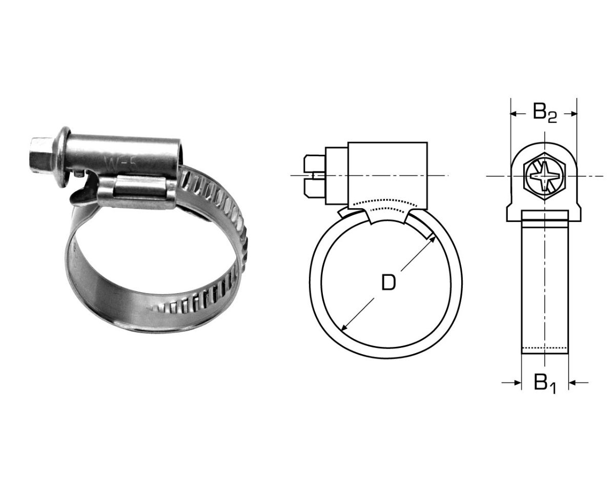 Slika Obujmice za crijevo inox AISI 316