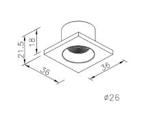 Slika Led plafonjera 31lm