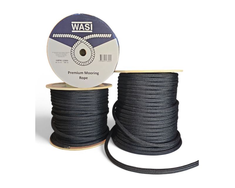 Slika Konop Premium poliester, crni 12-22mm