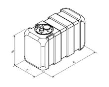 Slika Rezervoar za gorivo 66x41x30cm, 62l